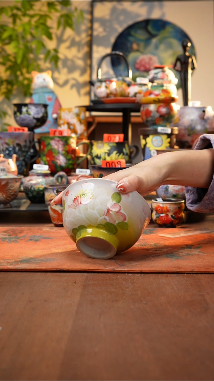 瓷片景德镇手工手绘849