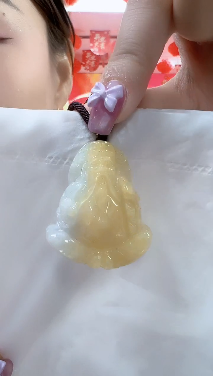 翡翠未镶嵌颈饰孤品财神宽