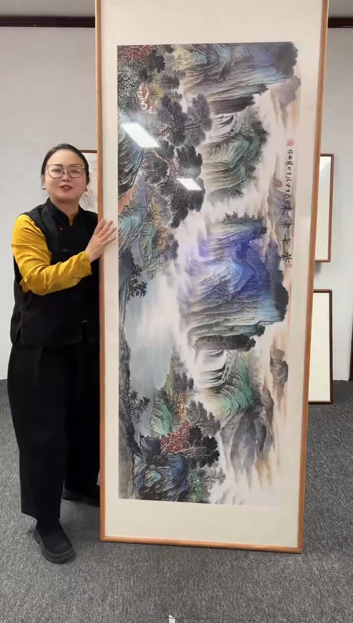 【闪购商品】国画紫气东来210*80张见召老师