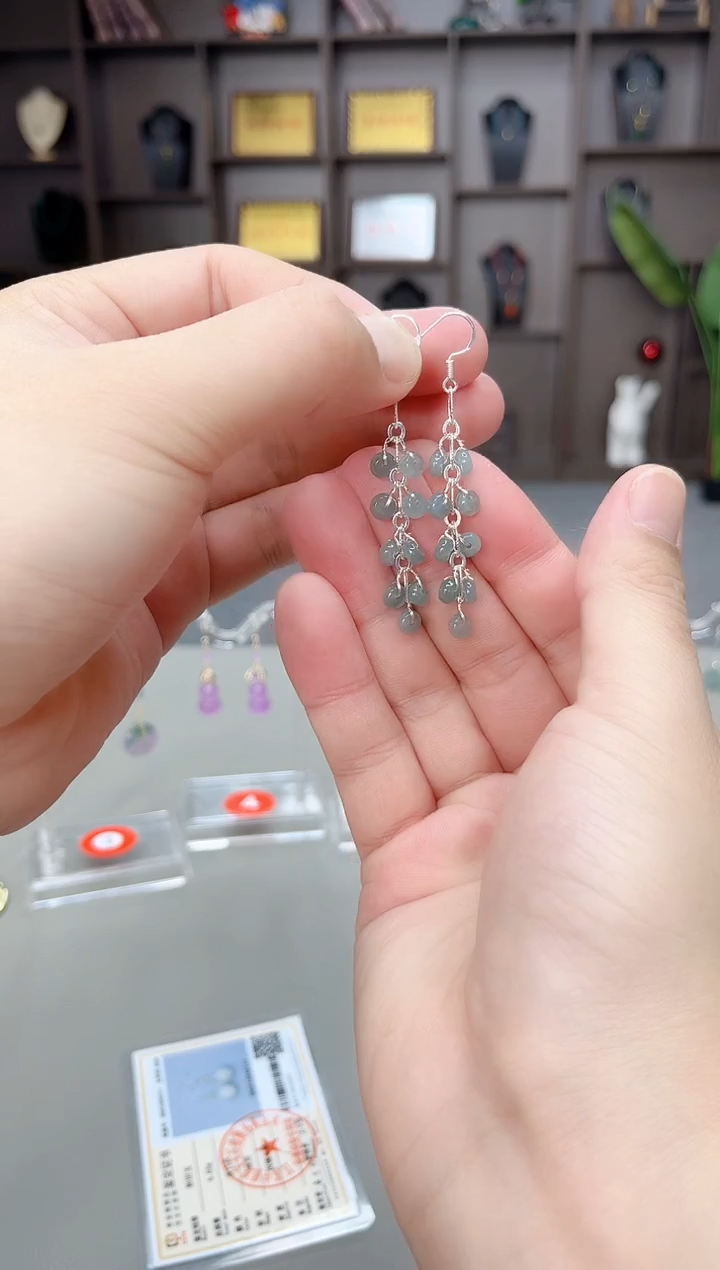 未镶嵌翡翠耳饰911000