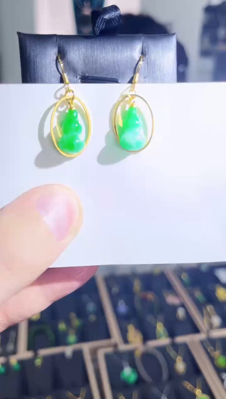 【闪购商品】石英质玉耳饰未镶嵌213多样性发其一