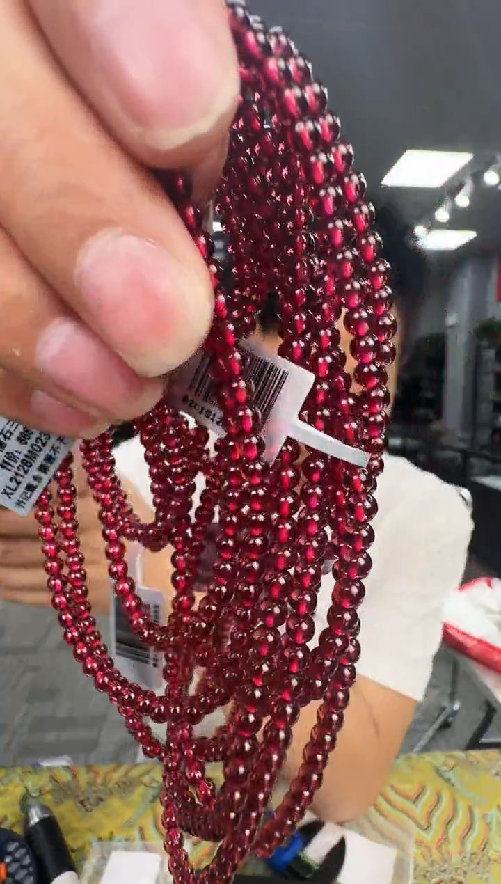 手链未镶嵌石榴石XL2128 约4mm多样式发一件