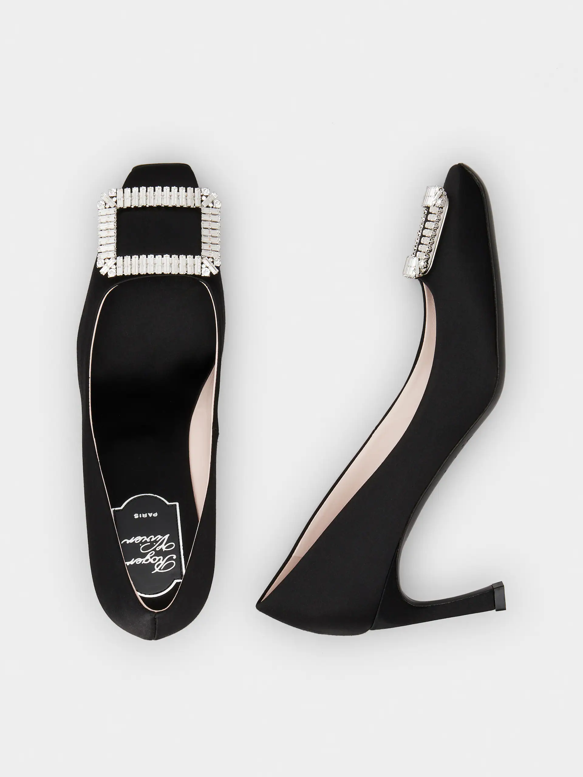 未使用 Roger Vivier/罗杰·维威耶 黑色经典方钻