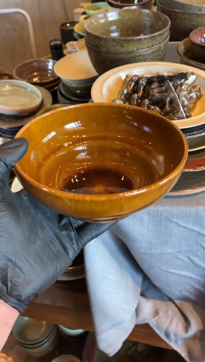 【闪购商品】瓷片全量 6.5寸黄玉葫芦碗