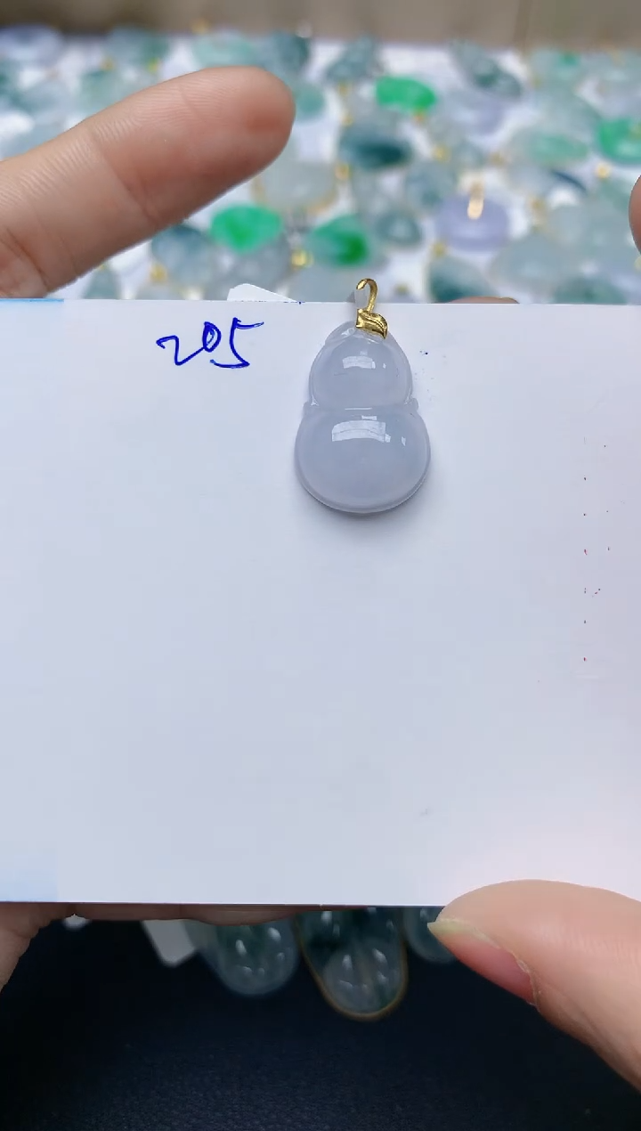 【闪购商品】翡翠颈饰18K金镶嵌天然翡翠A货    205