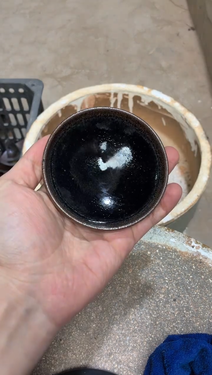 茶盏真柴烧建盏换点柴火