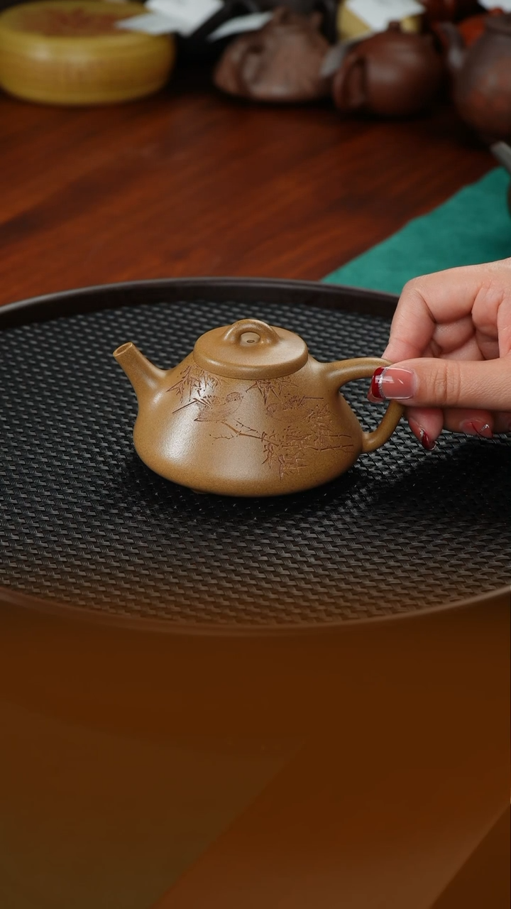 【闪购商品】段泥茶壶许文军制《石瓢壶》老段泥