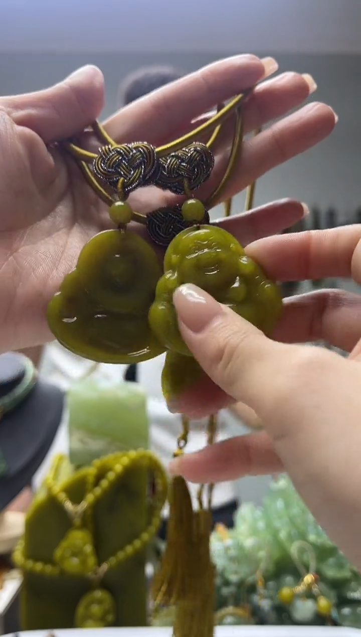 未镶嵌岫玉颈饰多样性发货 拍一发一