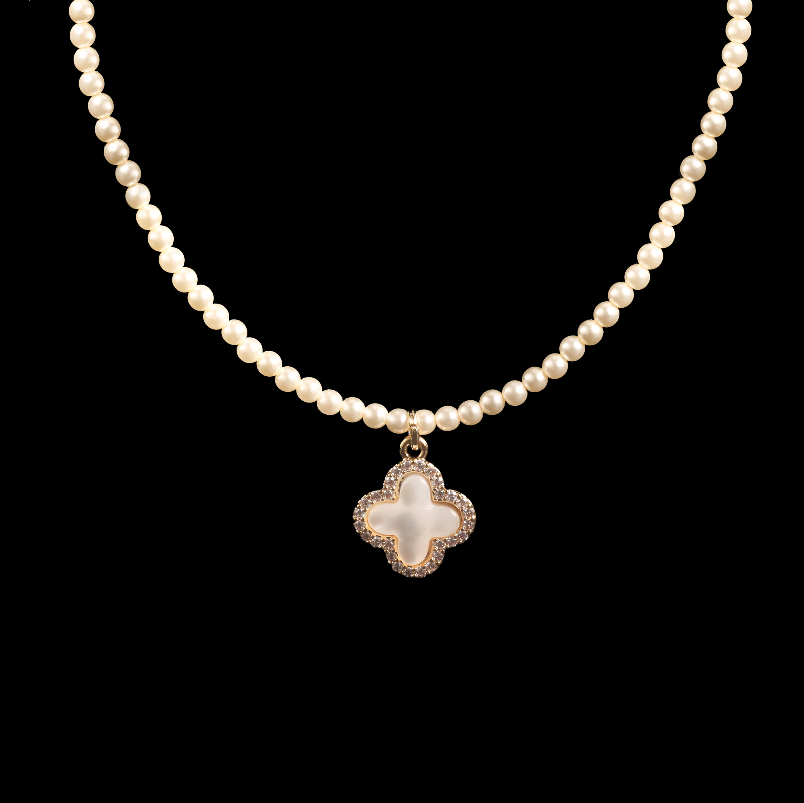 铜合金项链 【星芒四叶草】X015气质优雅经典时尚项链15