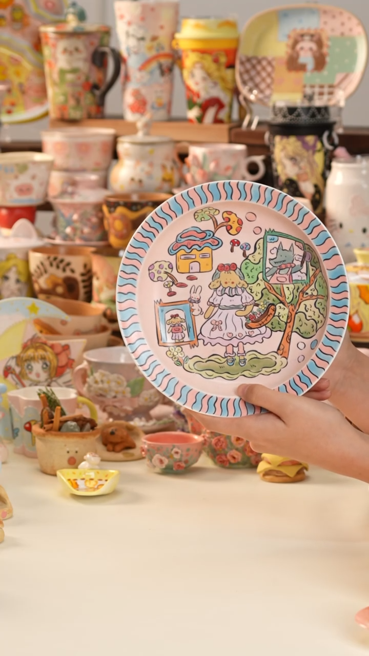 其他景德镇釉下彩手绘设计师款陶瓷