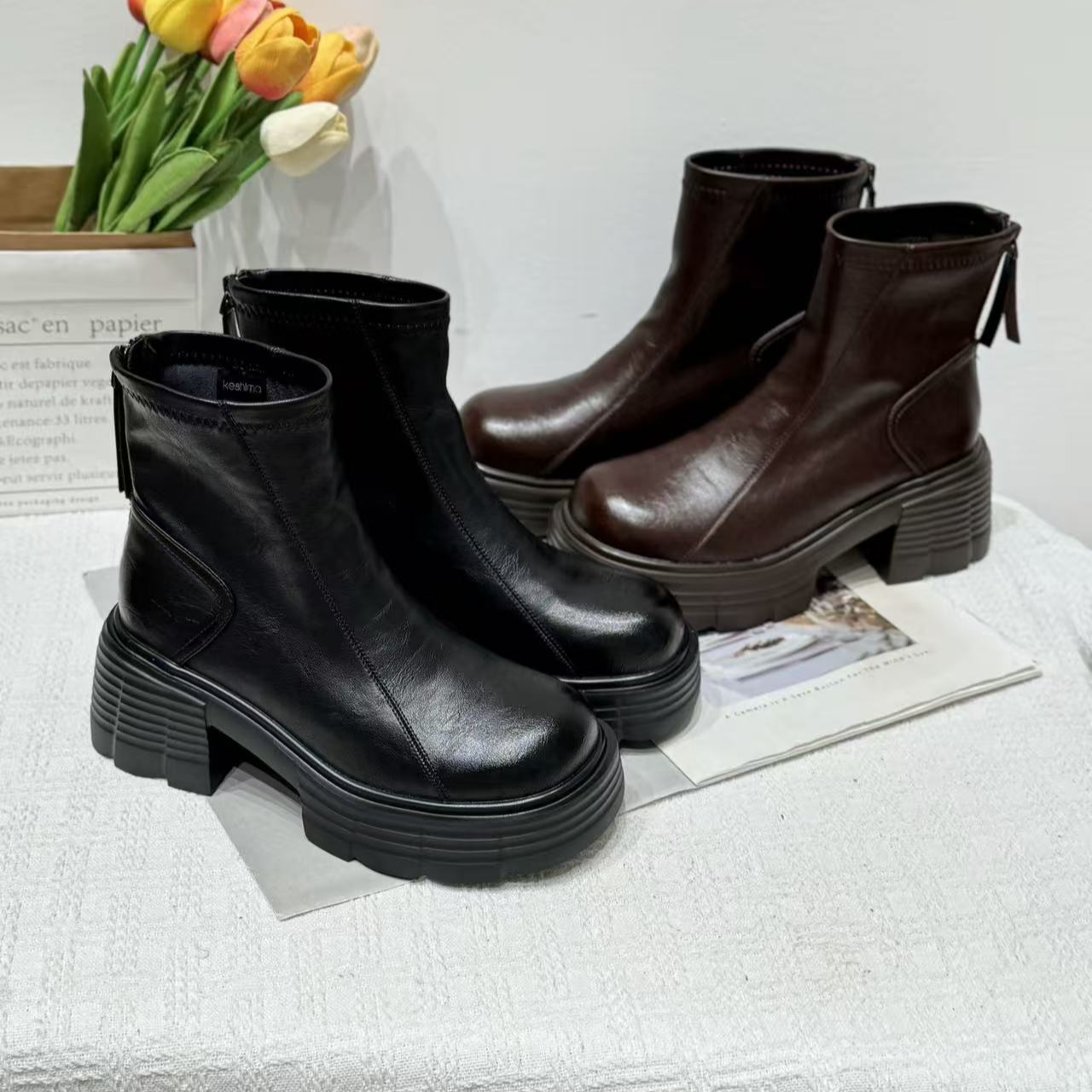 6319女士加绒时尚休闲鞋-HM