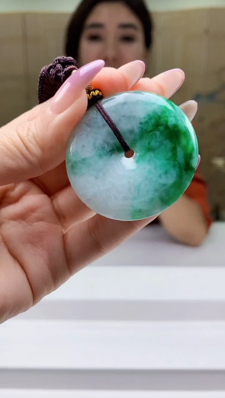 【闪购商品】定制翡翠未镶嵌4829ty-毛货挂件36