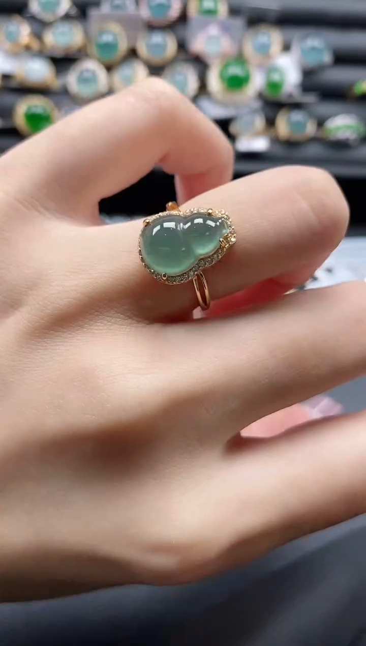 【闪购商品】翡翠戒指银S925镶嵌1111