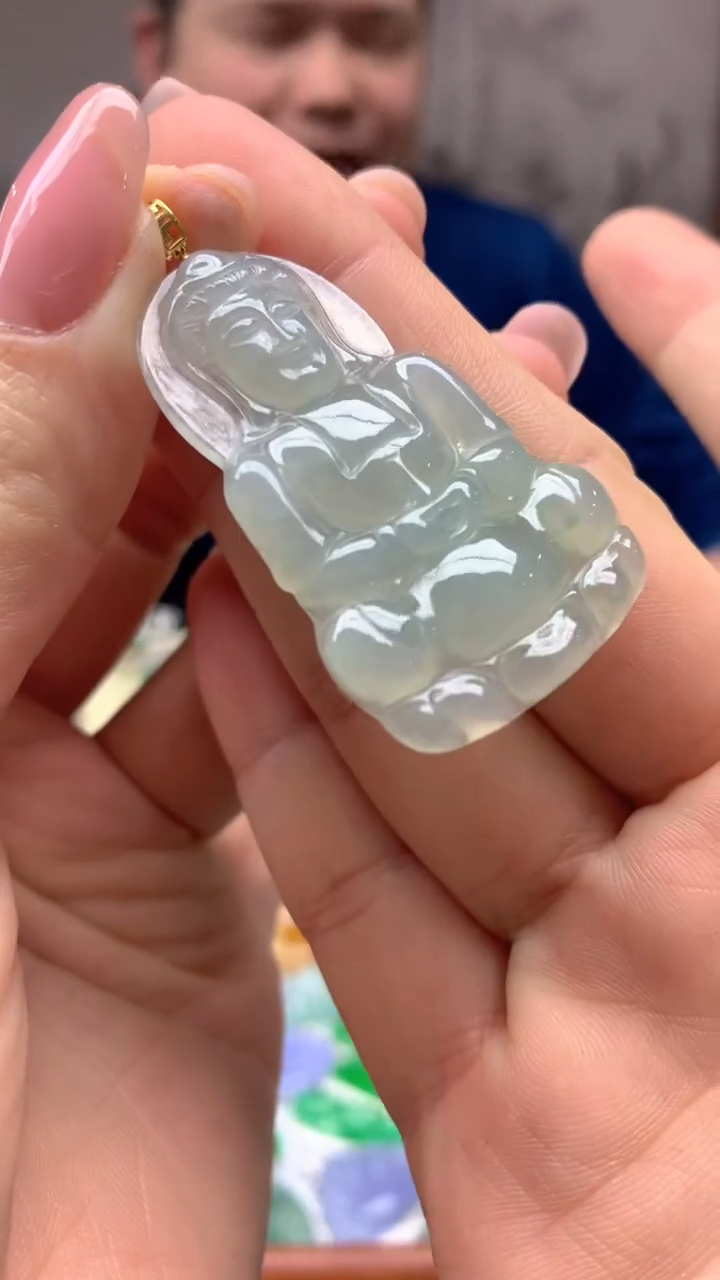 【闪购商品】翡翠颈饰18K金镶嵌86-天然翡翠