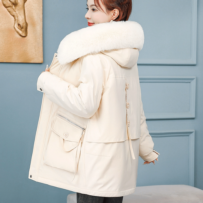 秋冬韩版女士保暖棉服保暖棉服棉衣中长款241-280