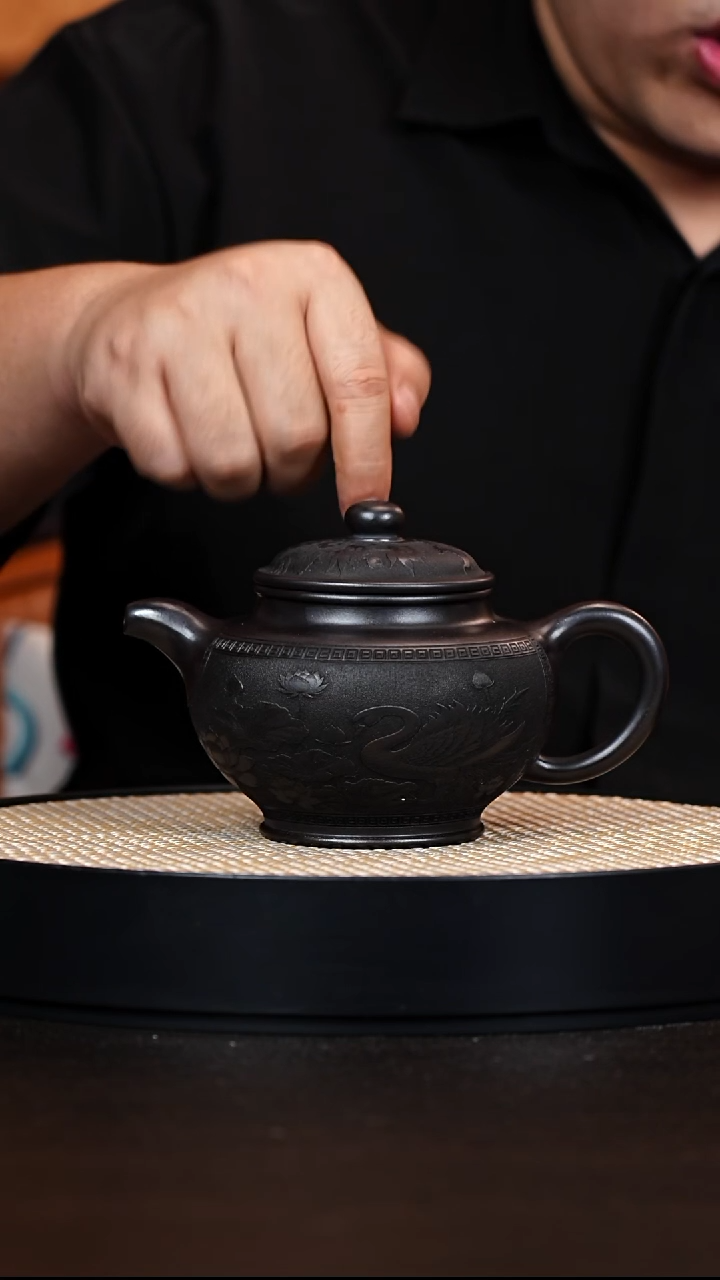茶壶紫砂掇只 石黄 