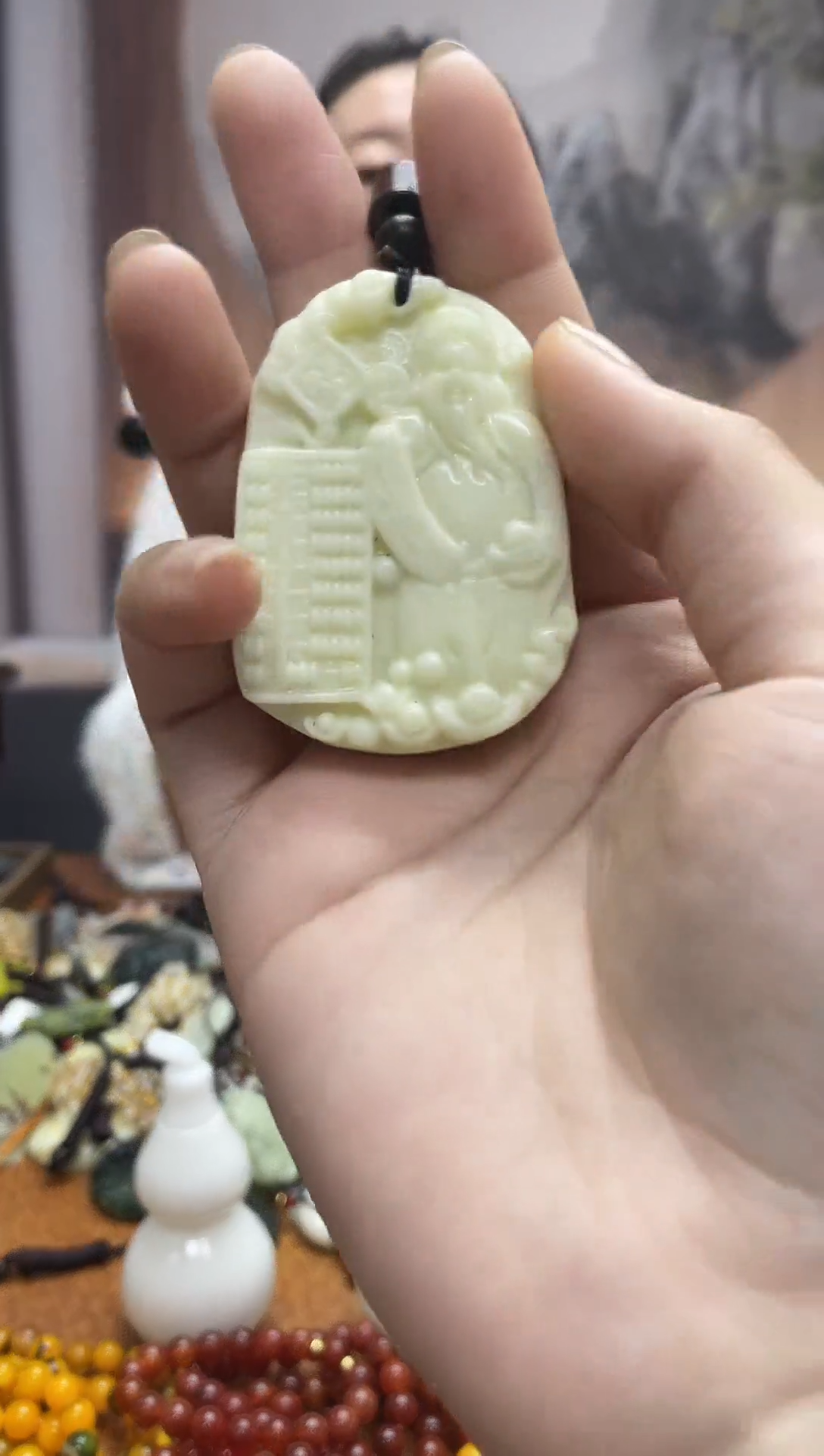 未镶嵌岫玉吊坠·
