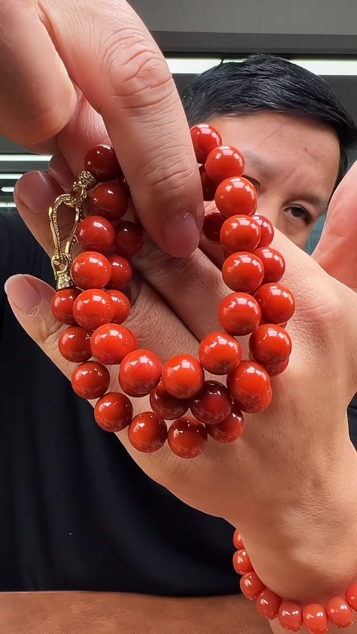 未镶嵌珠串南红玛瑙C22云南保山阿东寨多圈10mm+