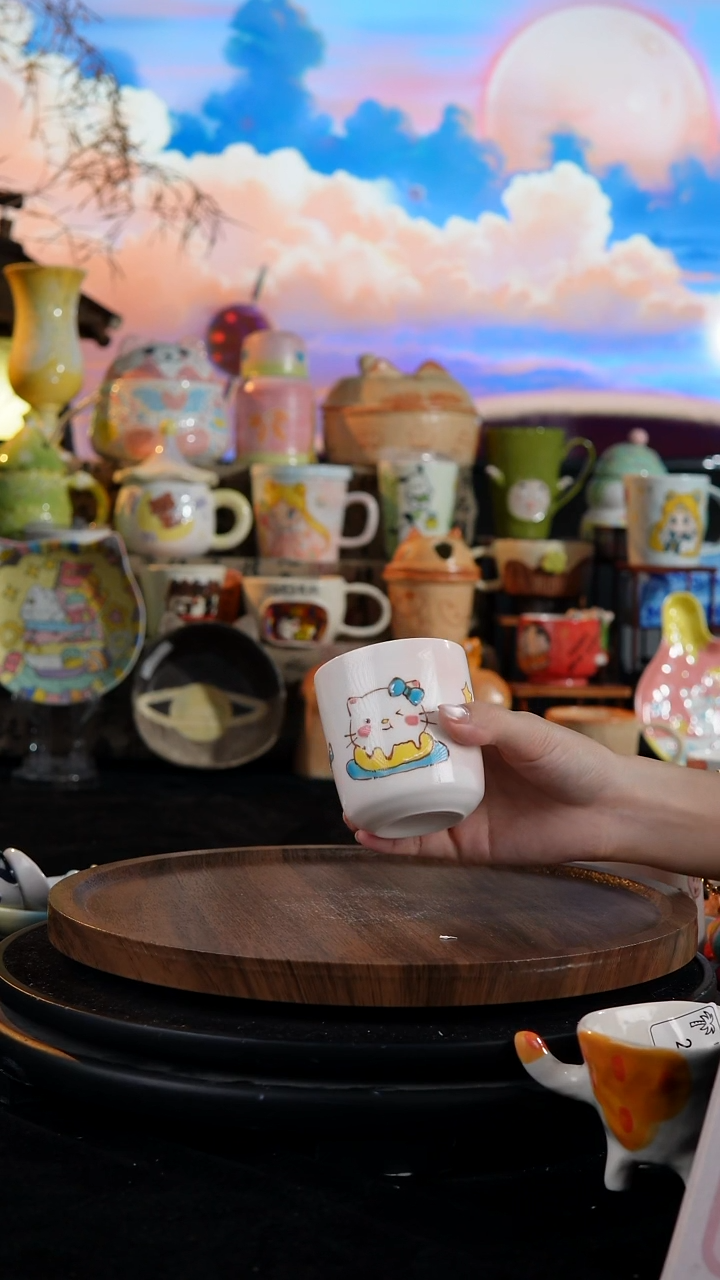 陶瓷便携款手工手绘景德镇陶瓷