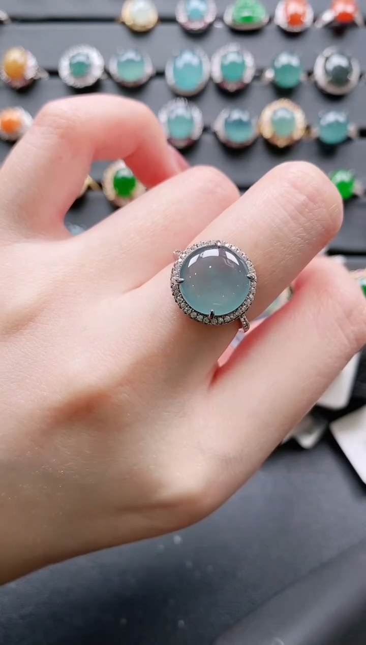 【闪购商品】翡翠戒指银S925镶嵌11111111