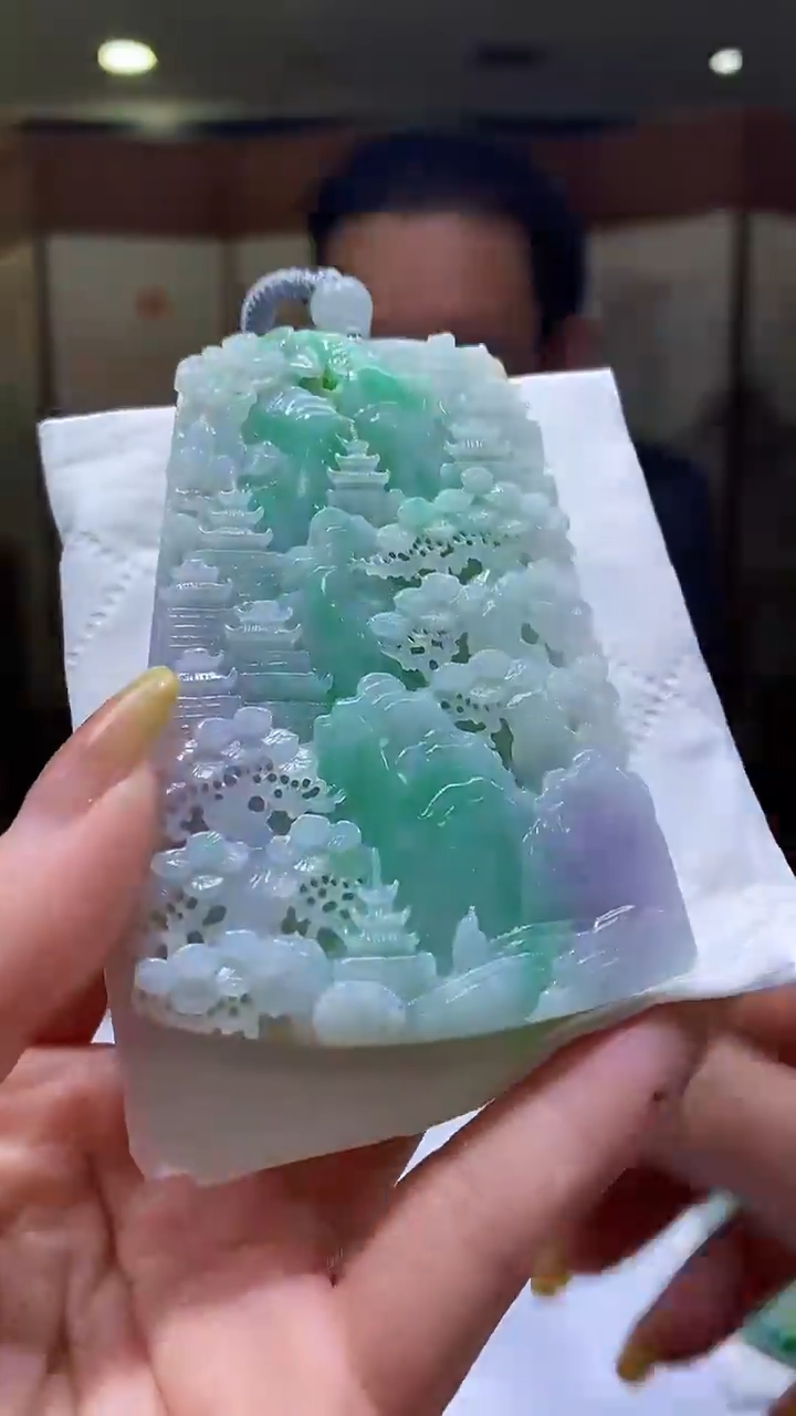 未镶嵌定制翡翠38/1231/W/山水