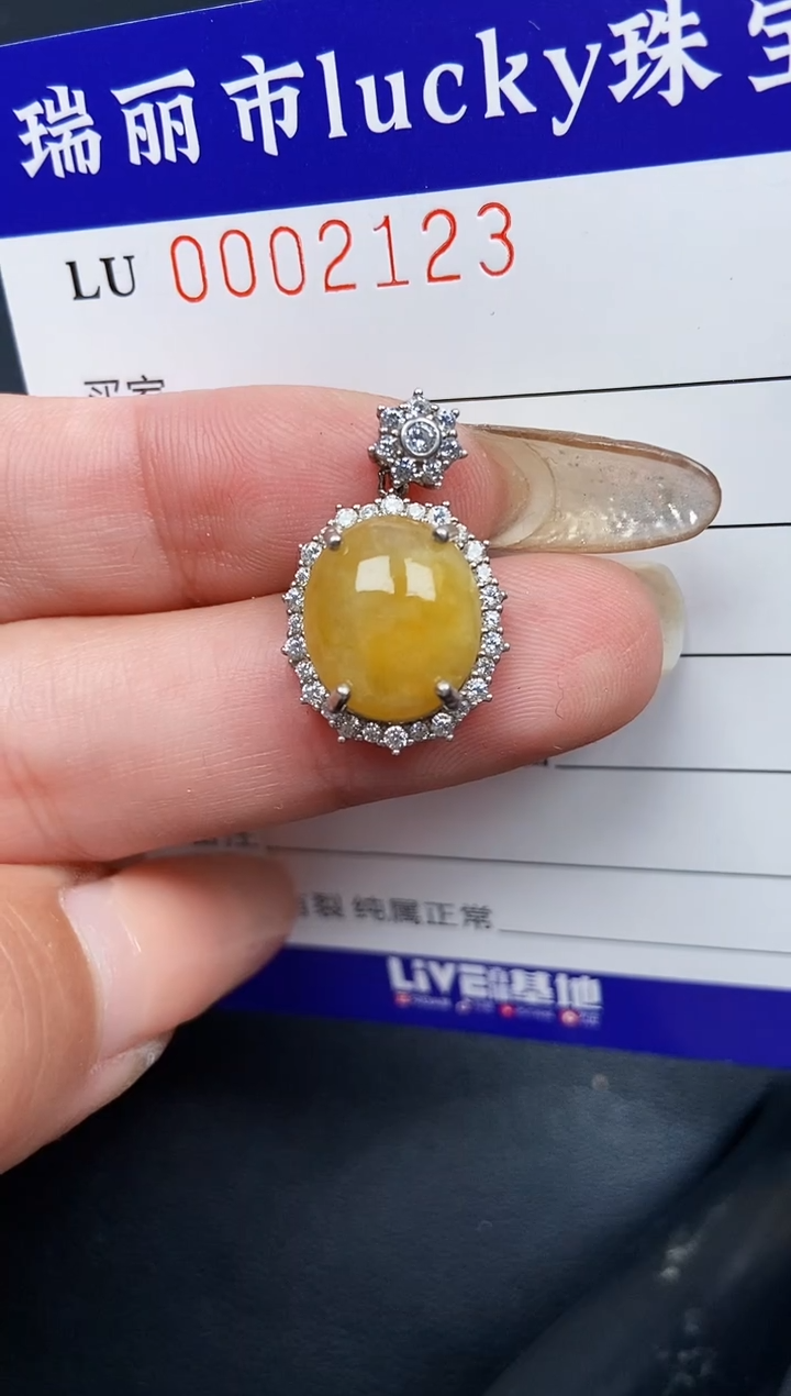 【闪购商品】翡翠颈饰银S925镶嵌21123