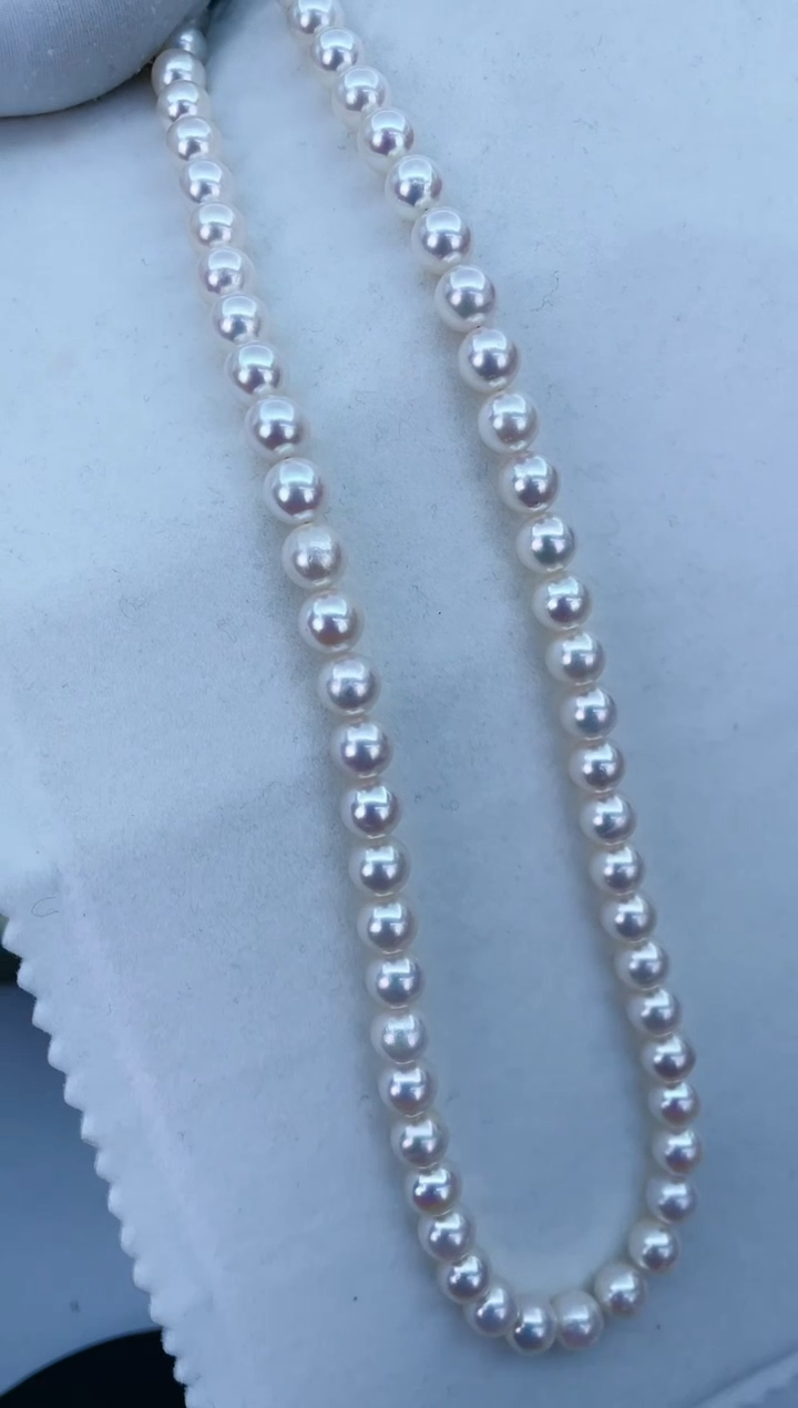 【闪购商品】海水珍珠颈饰合金77-Akoya6.9-7.3mm
