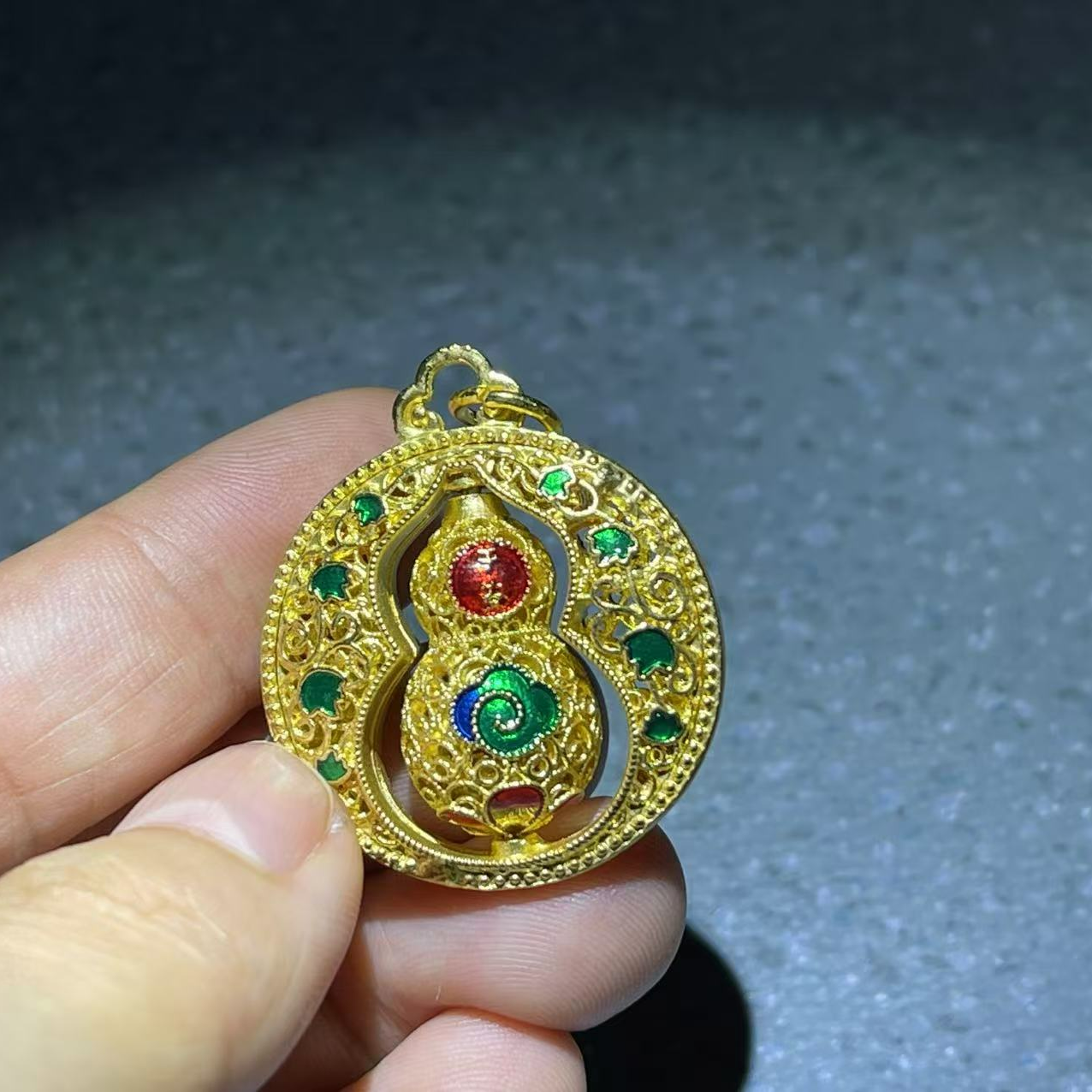 A15-葫芦圆盘吊坠