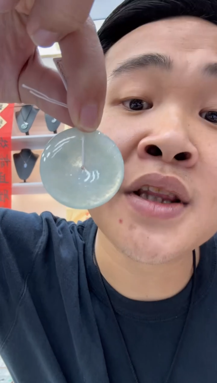 【闪购商品】翡翠颈饰未镶嵌天然翡翠A货孤品一件