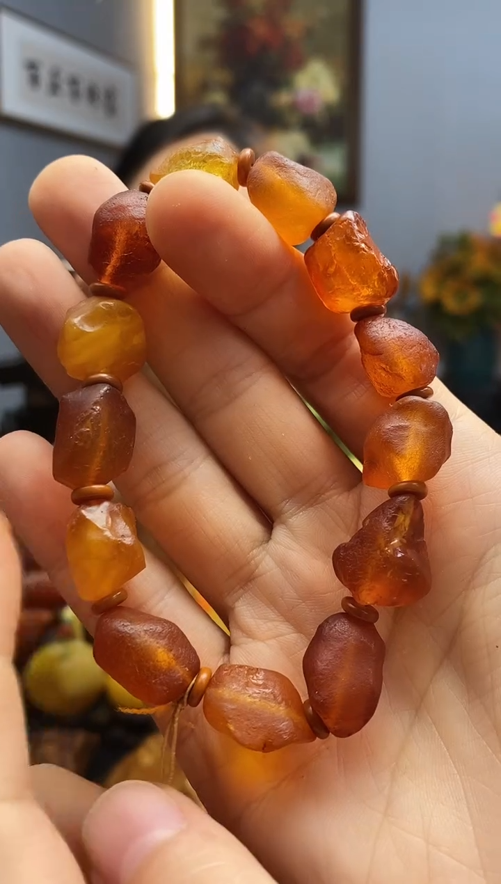 手链琥珀未镶嵌手串