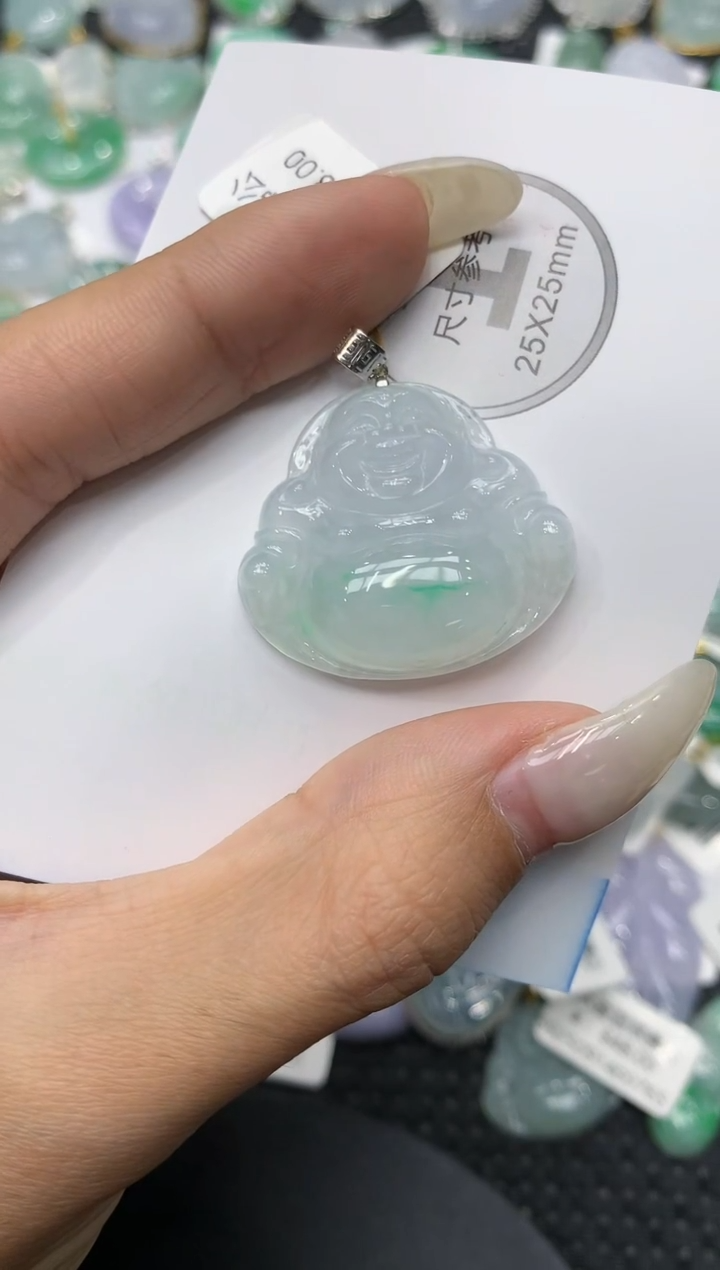 颈饰18K金镶嵌翡翠11111111111