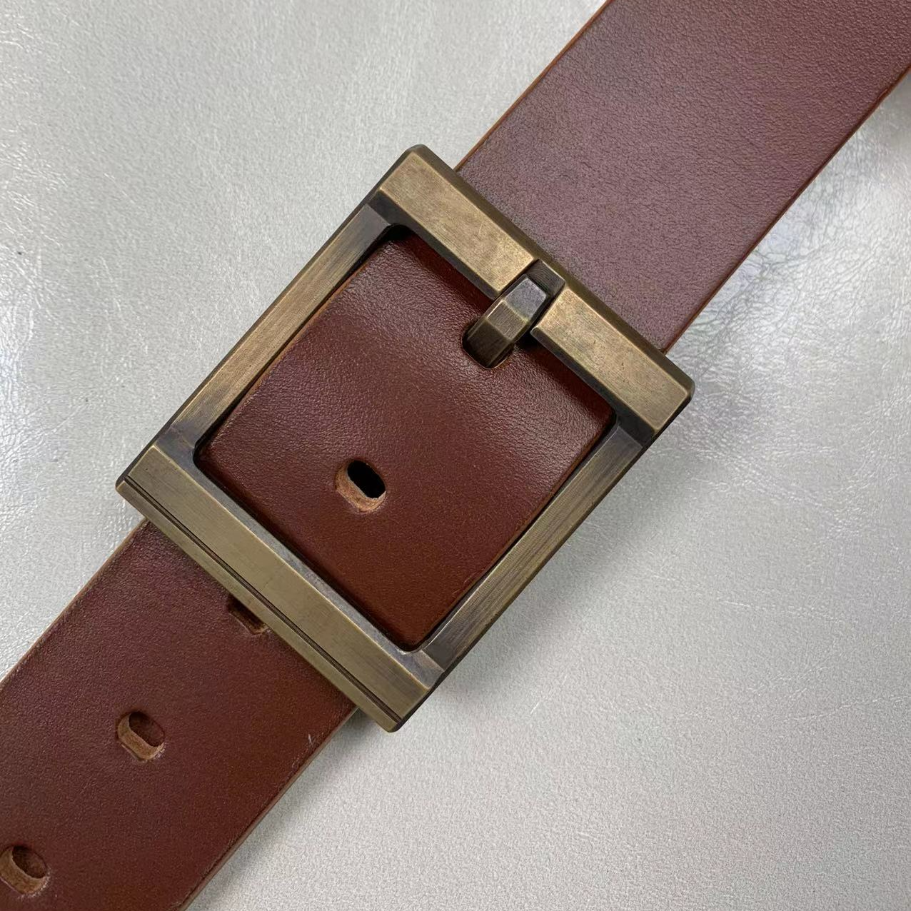 风五➕马缰革手工制作男士腰带时尚休闲百搭黑色真皮棕色