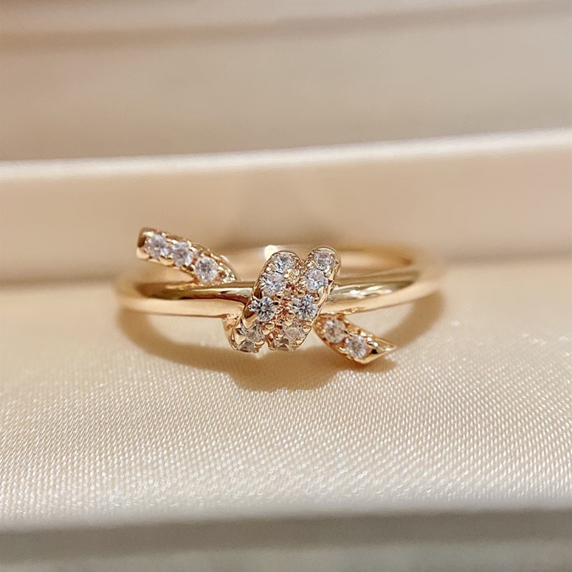 合金戒指 结绳戒指轻奢时尚百搭个性小众戒指