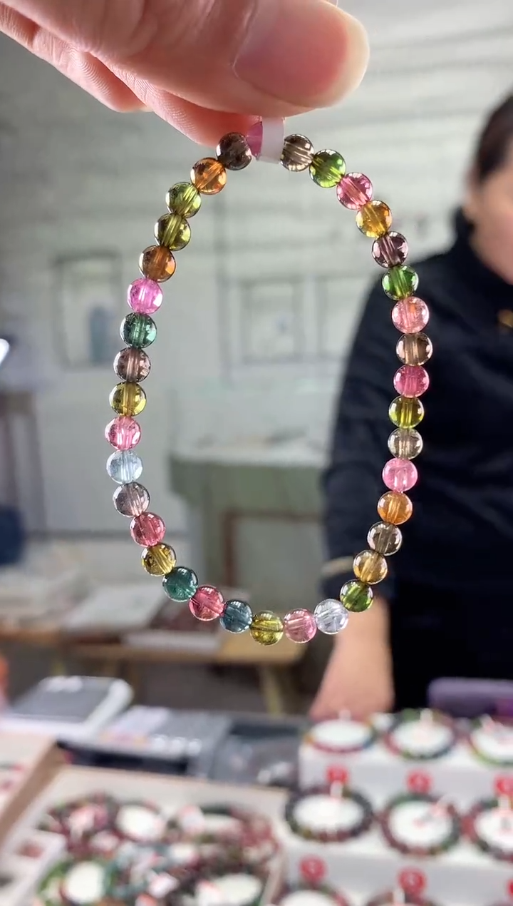 未镶嵌手串碧玺多样性发一条