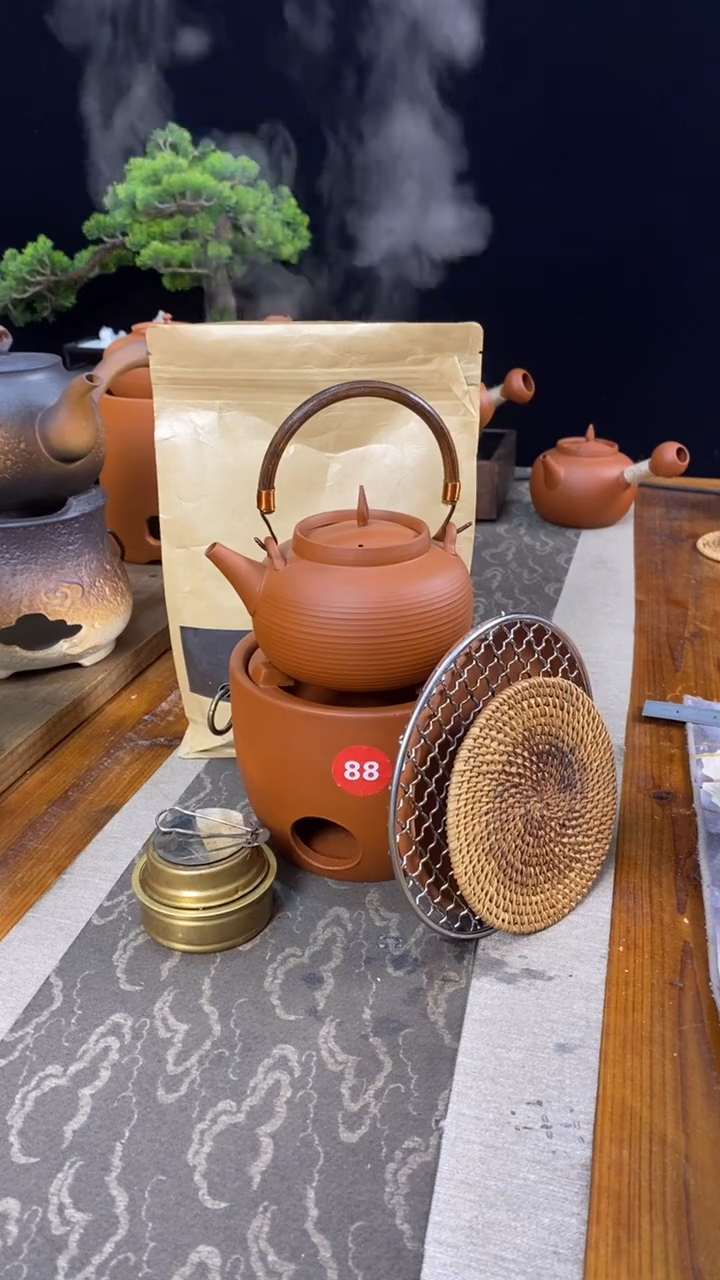 【闪购商品】炭炉+壶+酒精灯+底座+壶垫+烤网+碳