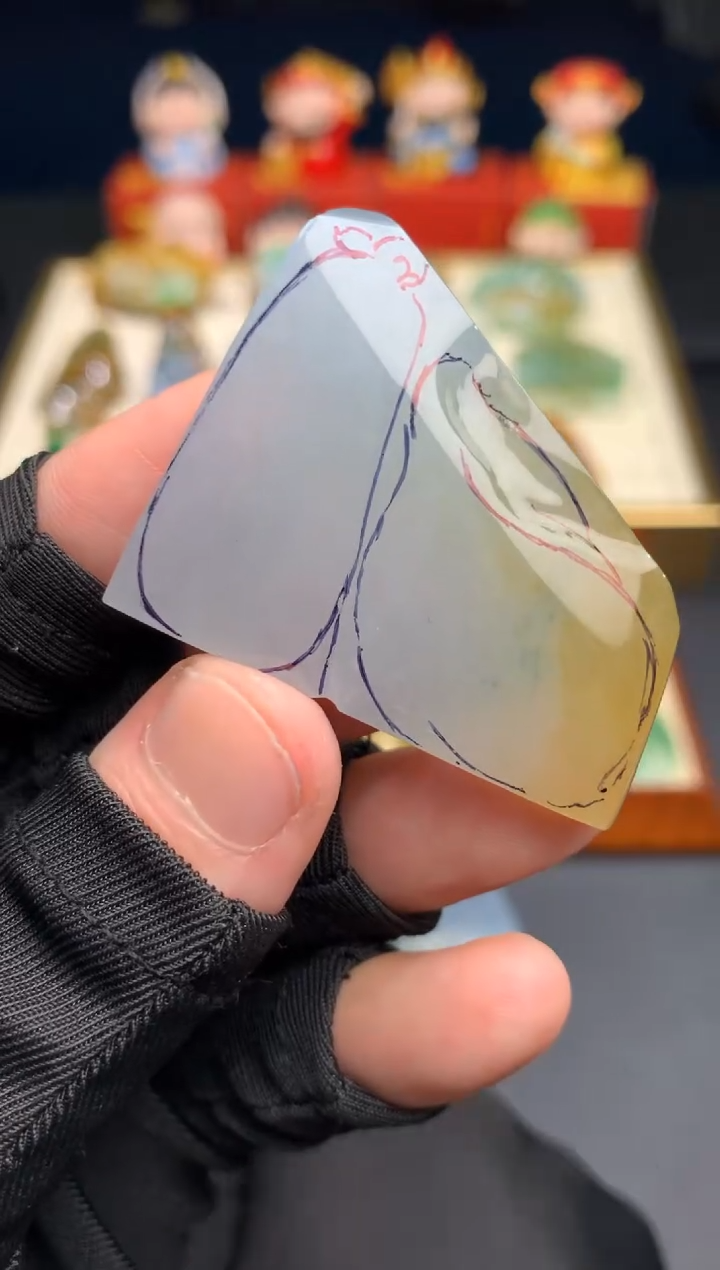 定制翡翠未镶嵌杨**1 天然翡翠 裸石（含工费）