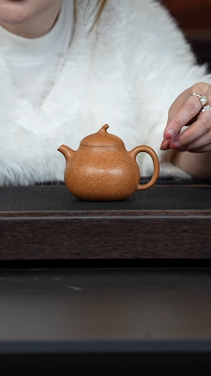 【闪购商品】紫砂茶壶手磨五彩段茄瓜