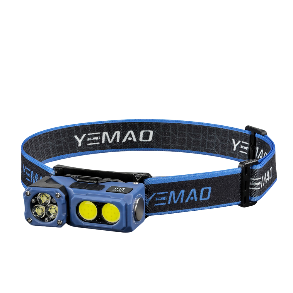 夜猫 YM-T615 轻便防水强磁吸手电头灯户外徒步探险露营探洞