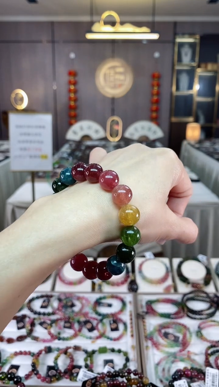 【闪购商品】碧玺单圈手串11mm+未镶嵌（多样性发一条）hon