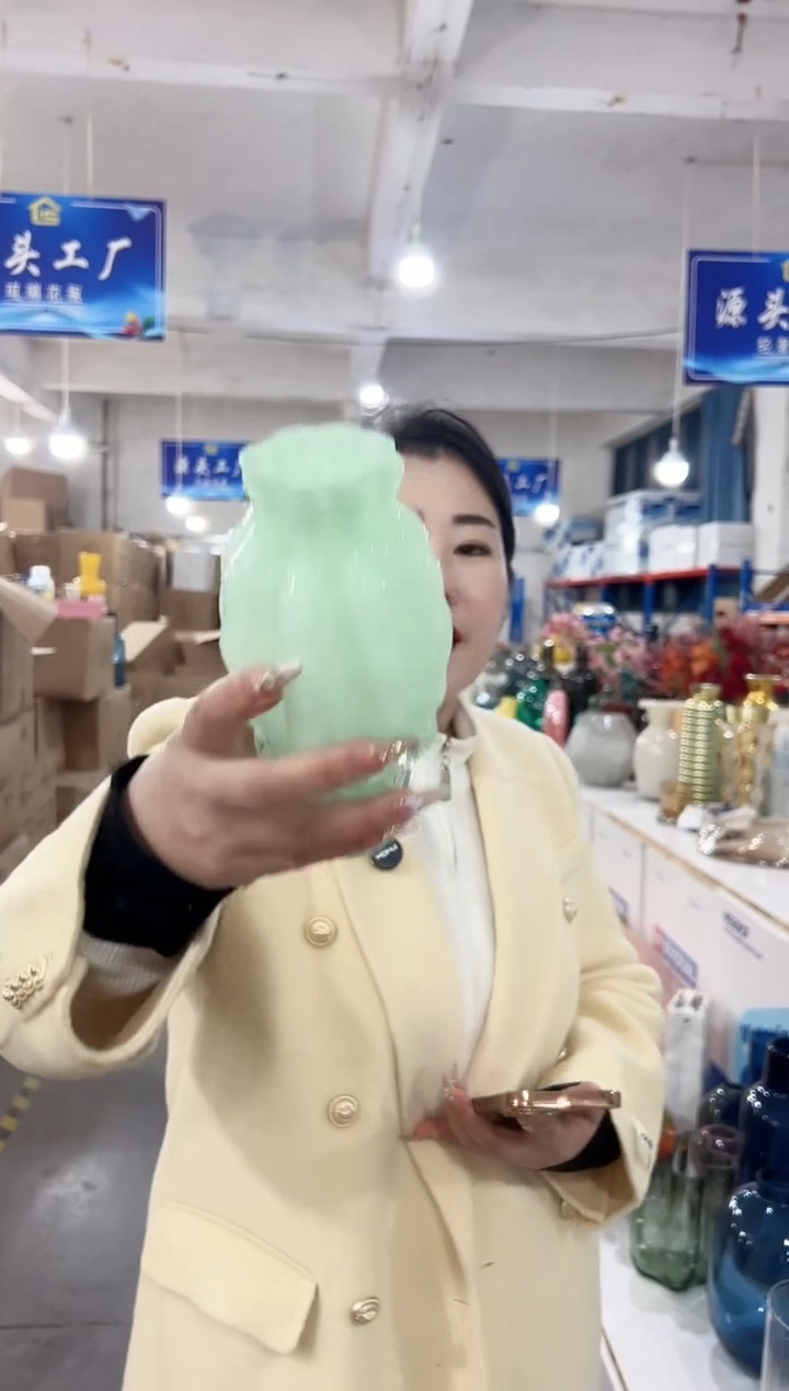 【闪购商品】玻璃花伴你花瓶微瑕-FS1F9