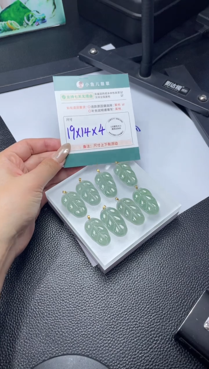 18K金镶嵌挂件翡翠FL122007/多样性发一件