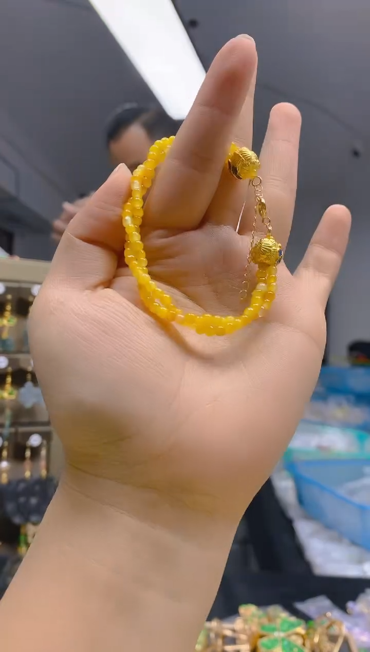 【闪购商品】翡翠耳饰合金0132翡翠手链