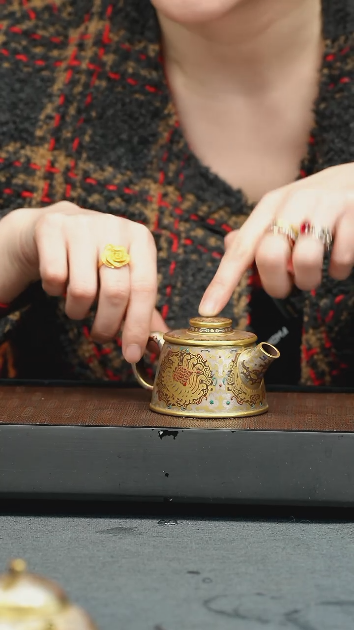 【闪购商品】紫砂茶壶五堂 狂飙四象鱼罩+神兽盖置