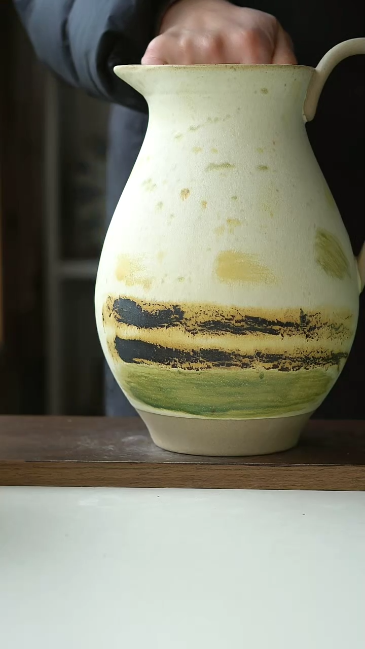 【闪购商品】陶瓷出西班牙笔刷花瓶@4-2@