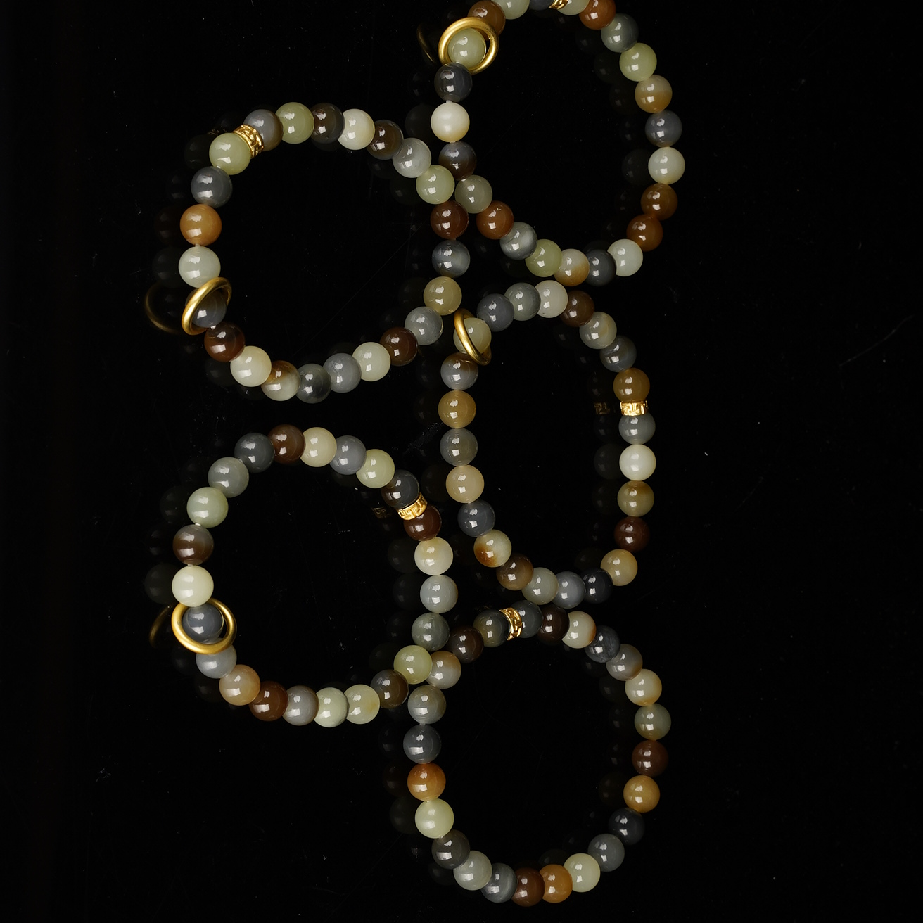 XX02267二十世纪和田玉多宝手串【多样性发一】