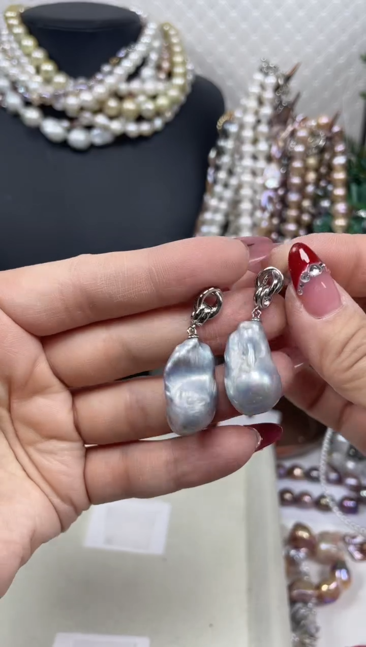 【闪购商品】淡水珍珠耳饰未镶嵌【纯恬珍珠】