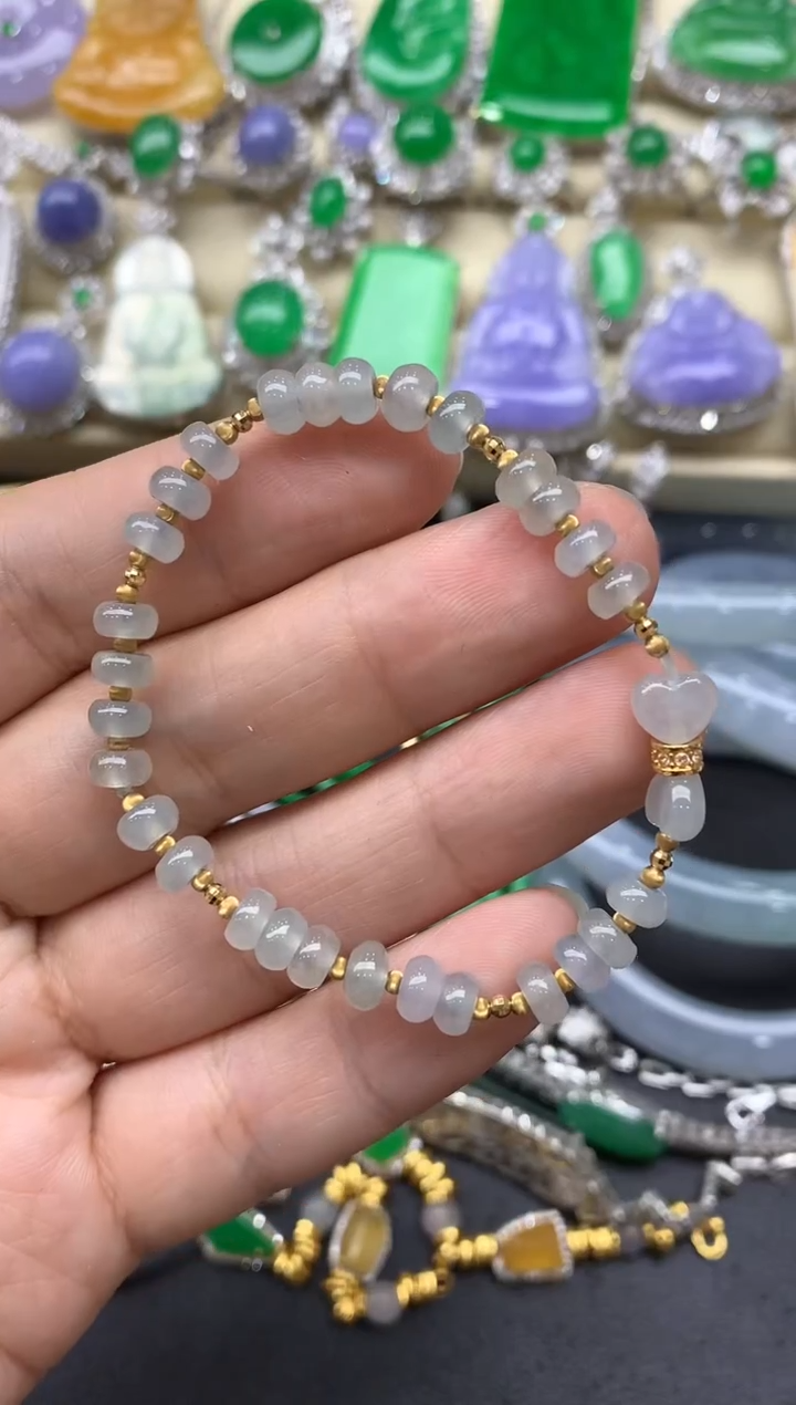 【闪购商品】翡翠手链未镶嵌430-中国好珍宝