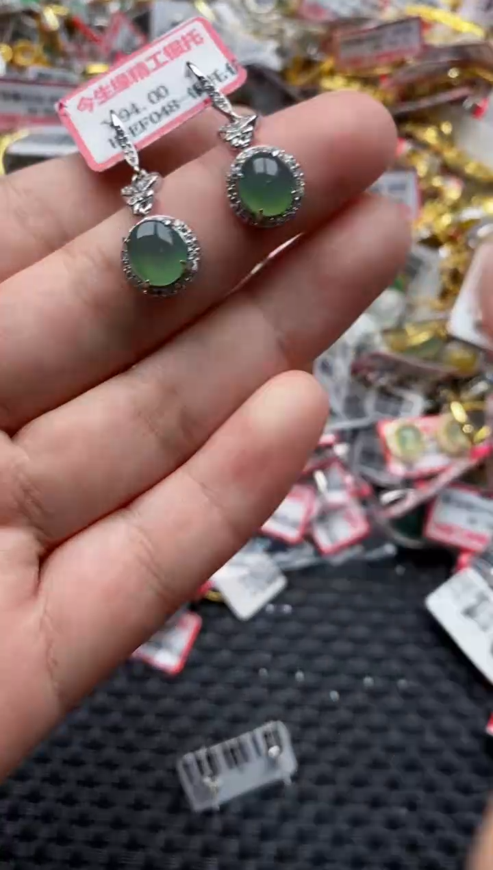 【闪购商品】翡翠戒指银S925镶嵌111111---4