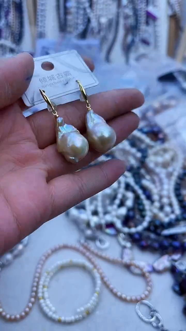 【闪购商品】淡水珍珠耳饰未镶嵌796