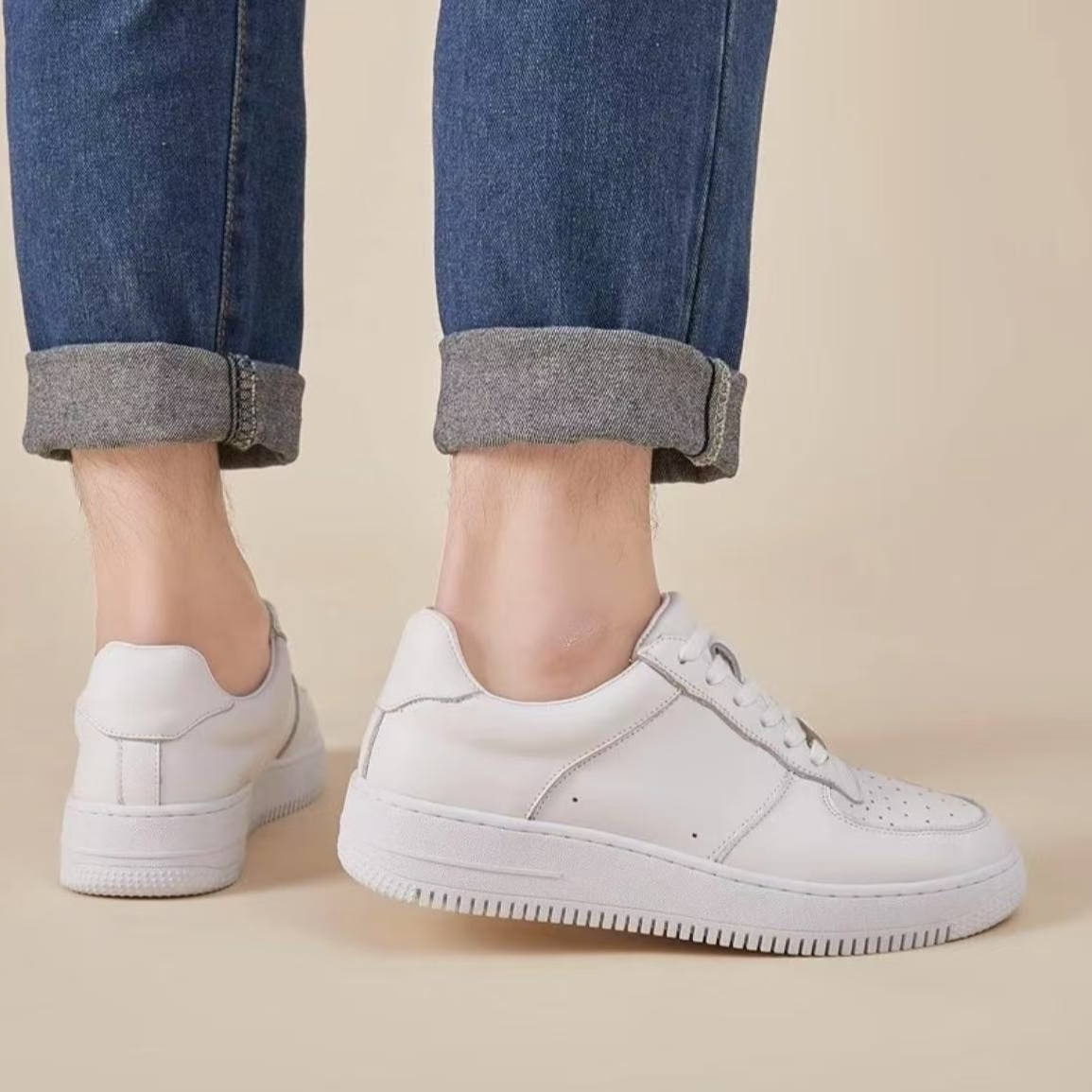 国潮百搭时尚休闲男女满钻情侣同款厚底增高情侣鞋